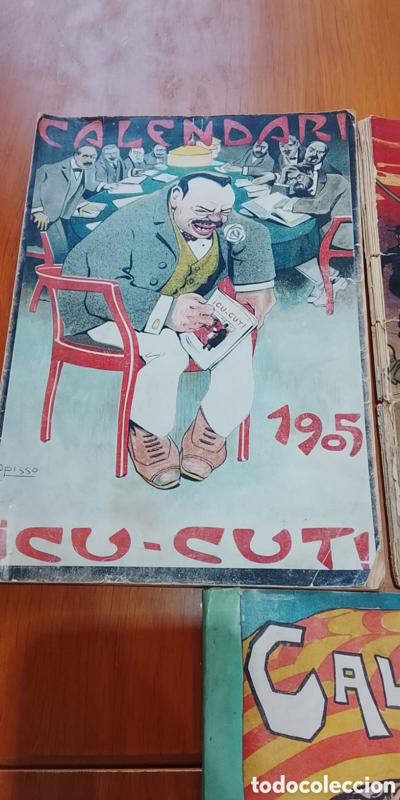 Libros antiguos: Calendario cu-cut catalan - Foto 2