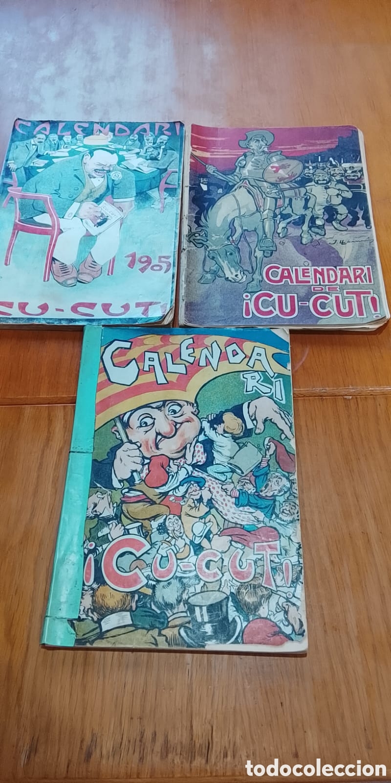 Libros antiguos: Calendario cu-cut catalan - Foto 1