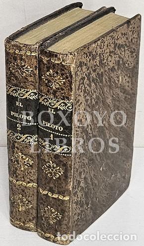 Livres anciens: COOPER, Fenimore. El Piloto. Historia marina. Tomos I y II. 1832. Primera edici&oacute;n en Espa&ntilde;a
