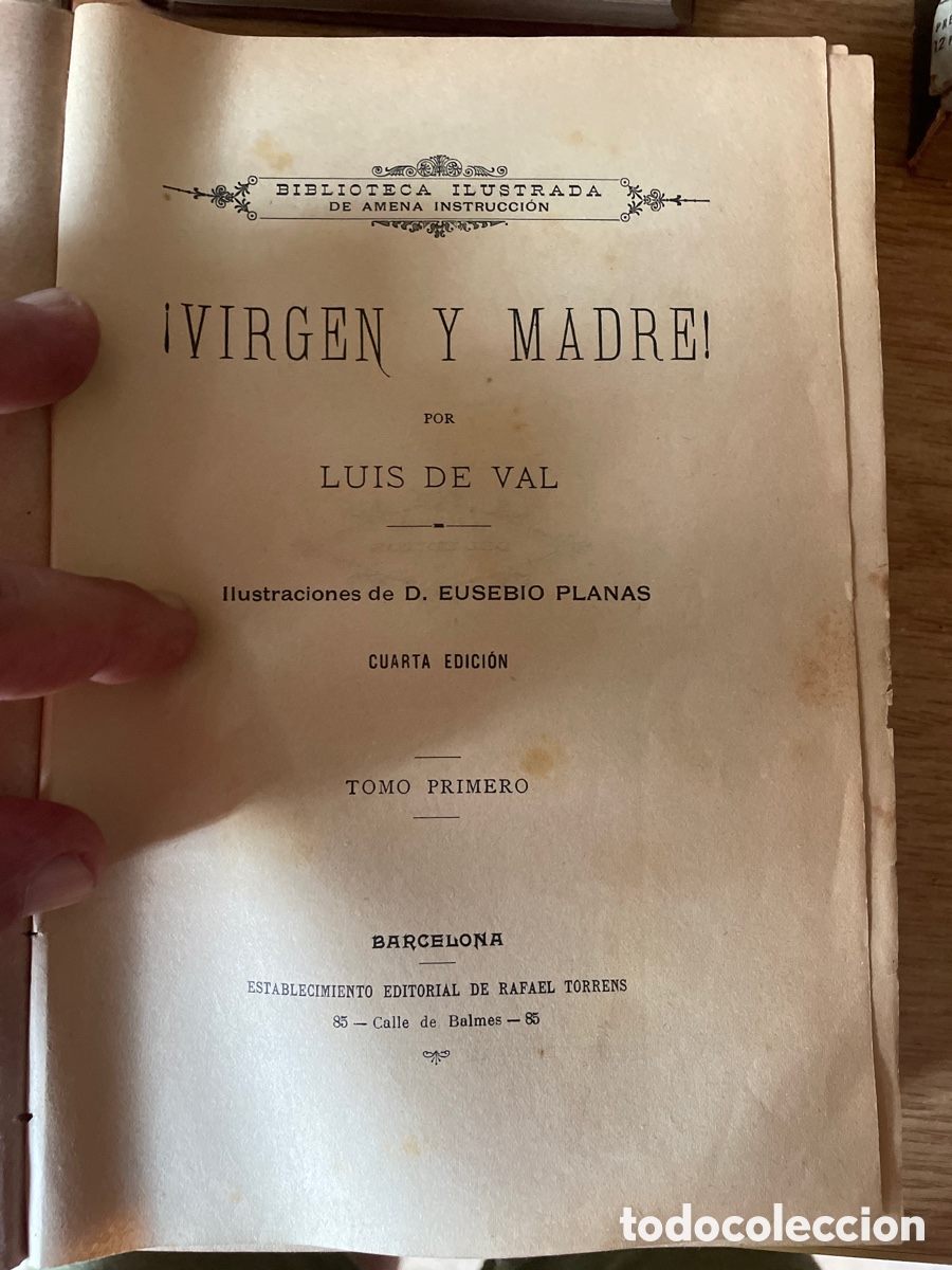 Libros antiguos: VIRGEN Y MARTIR. Luis del Val. Tomo l - Foto 4