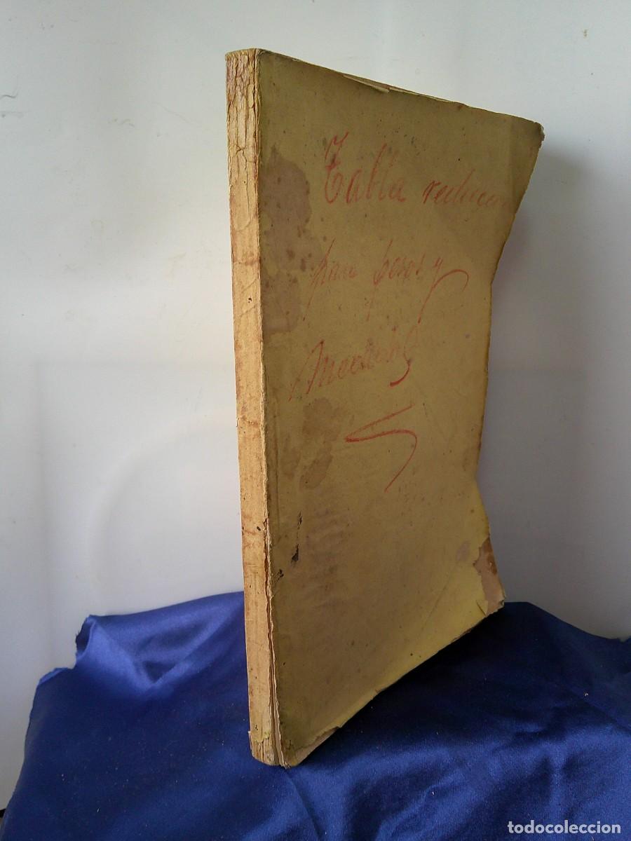Libros antiguos: &iexcl;&iexcl;TABLAS DE REDUCCIONES. Para Uso en ADUANAS, Comercio, Constructores NAVALES.(A&ntilde;o-1863)!!C-32