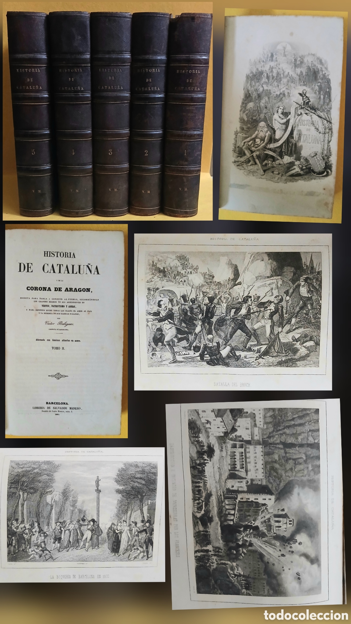 Libros antiguos: Historia de Catalu&ntilde;a y la Corona de Arag&oacute;n