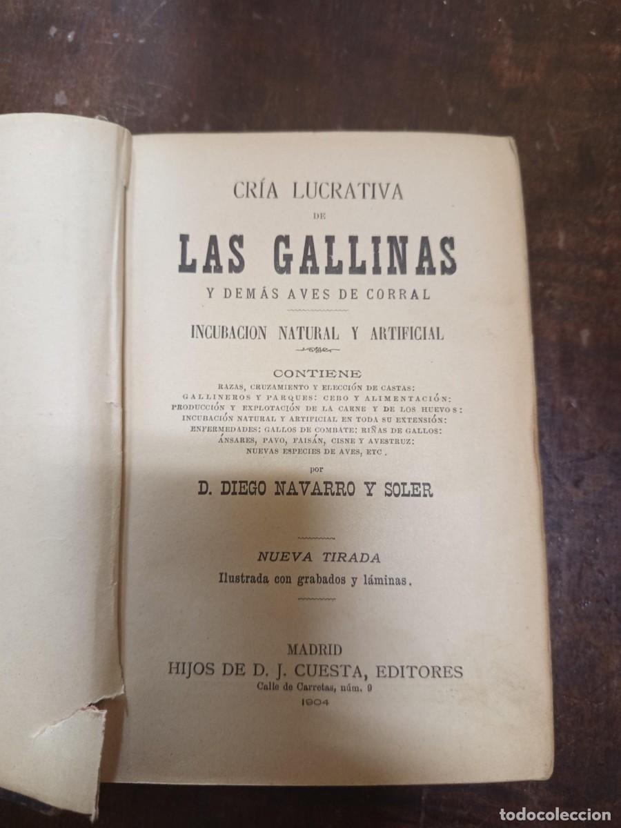 Libros antiguos: CRIA LUCRATIVA DE LAS GALLINAS - Foto 3