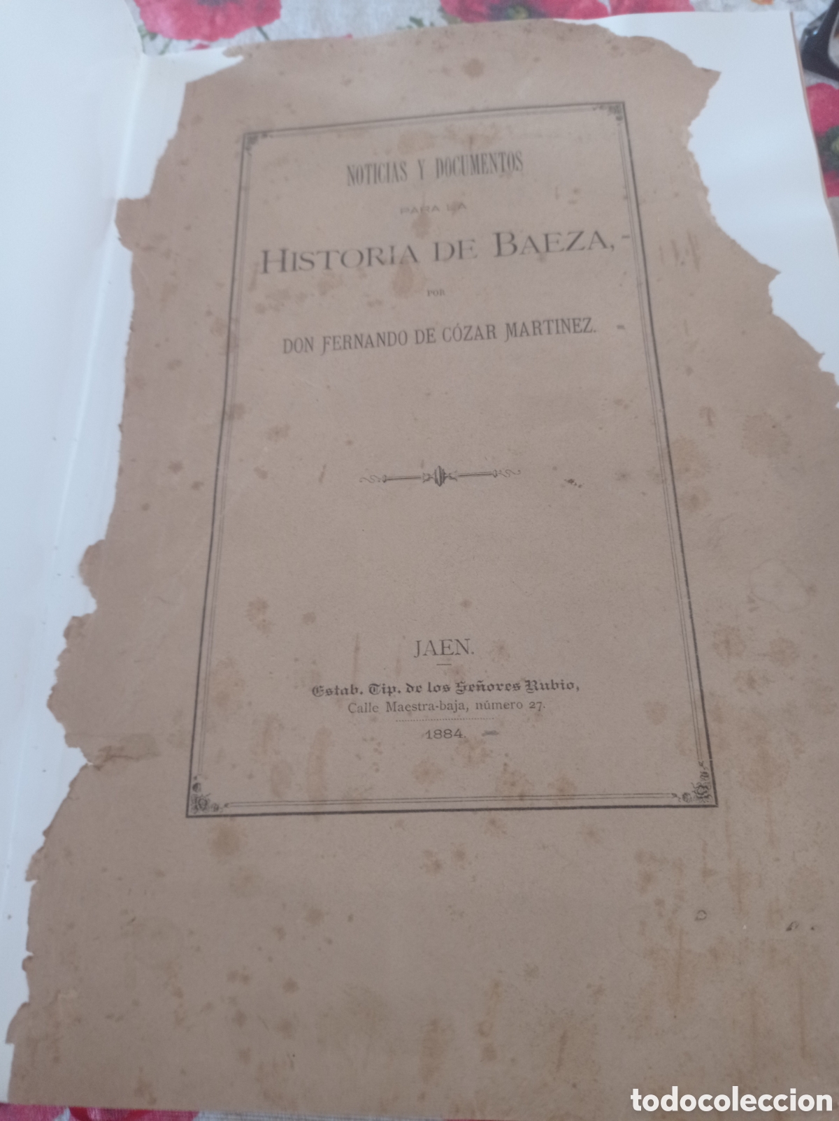 Libros antiguos: Noticias y documentos para historia de Baeza - Foto 2