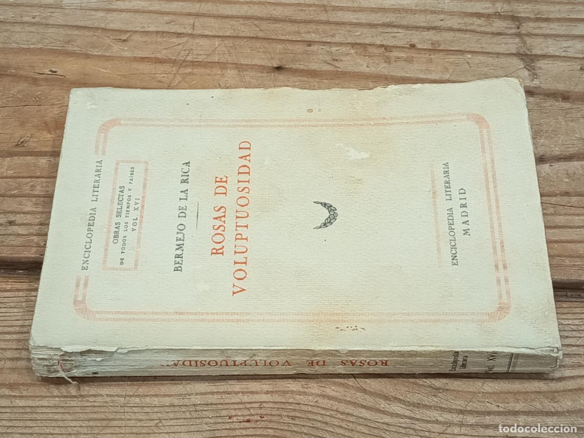 Libros antiguos: 1927 - BERMEJO DE LA RICA. Rosas de voluptuosidad