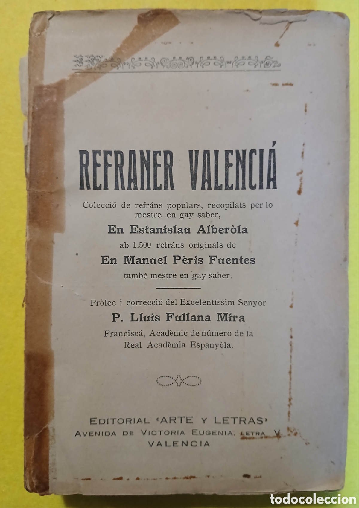 Libros antiguos: Refraner Catal&agrave;, Estanislau Alber&ograve;la - Foto 3