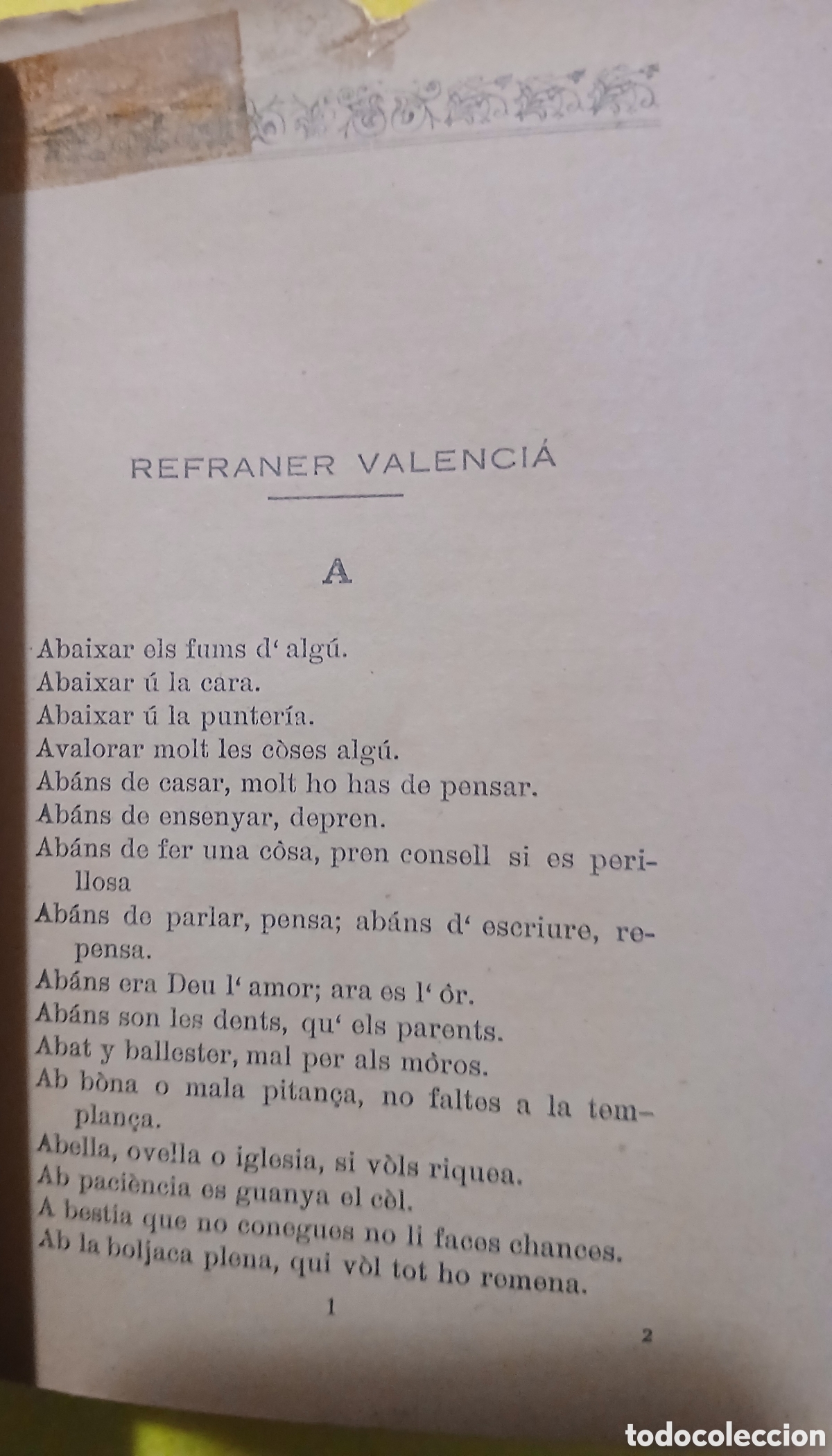 Libros antiguos: Refraner Catal&agrave;, Estanislau Alber&ograve;la - Foto 4