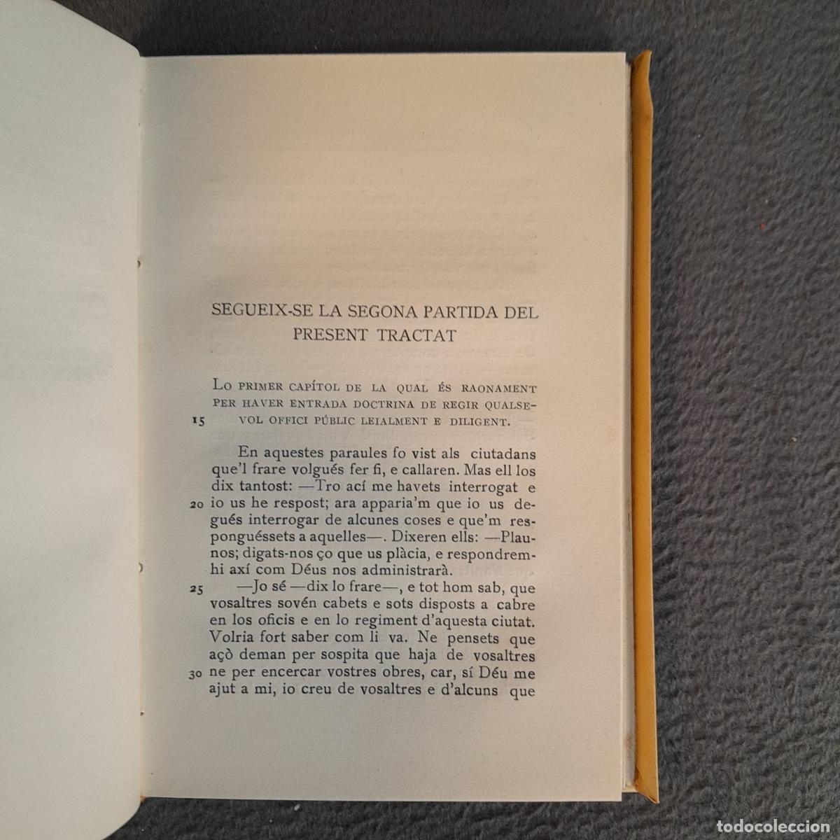 Libros antiguos: TP-27. DOCTRINA COMPENDIOSA. FRANCESC EIXIMENIS. A&Ntilde;O 1929 - Foto 6