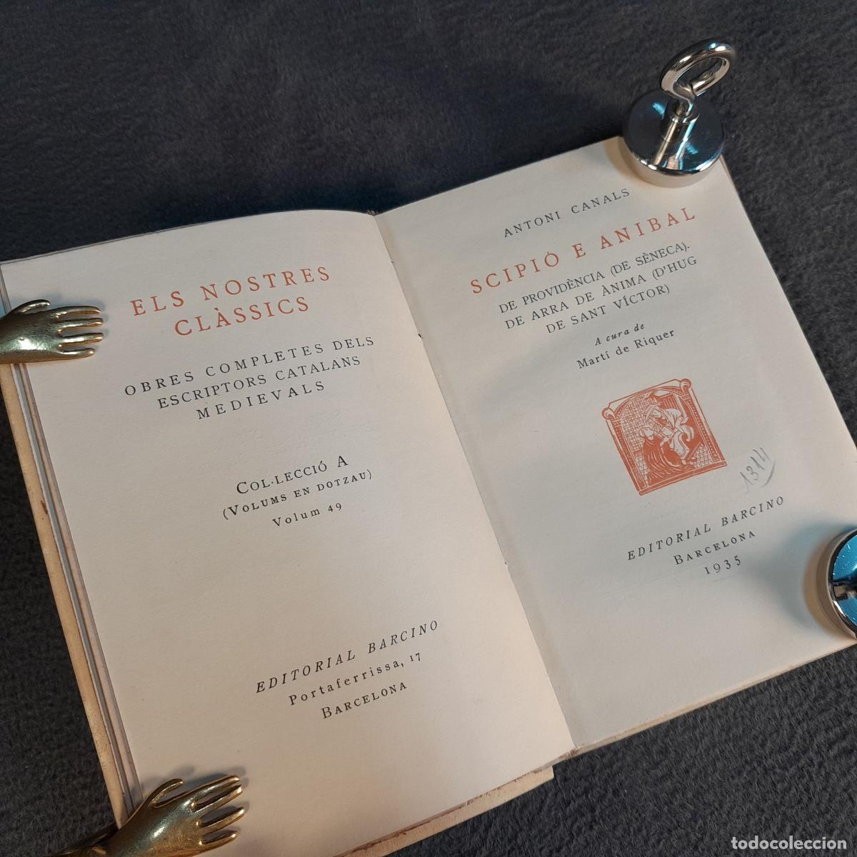 Libros antiguos: TP-34. ANTONI CANALS - SCIPI&Oacute; E ANIBAL. A&Ntilde;O 1935 - Foto 4