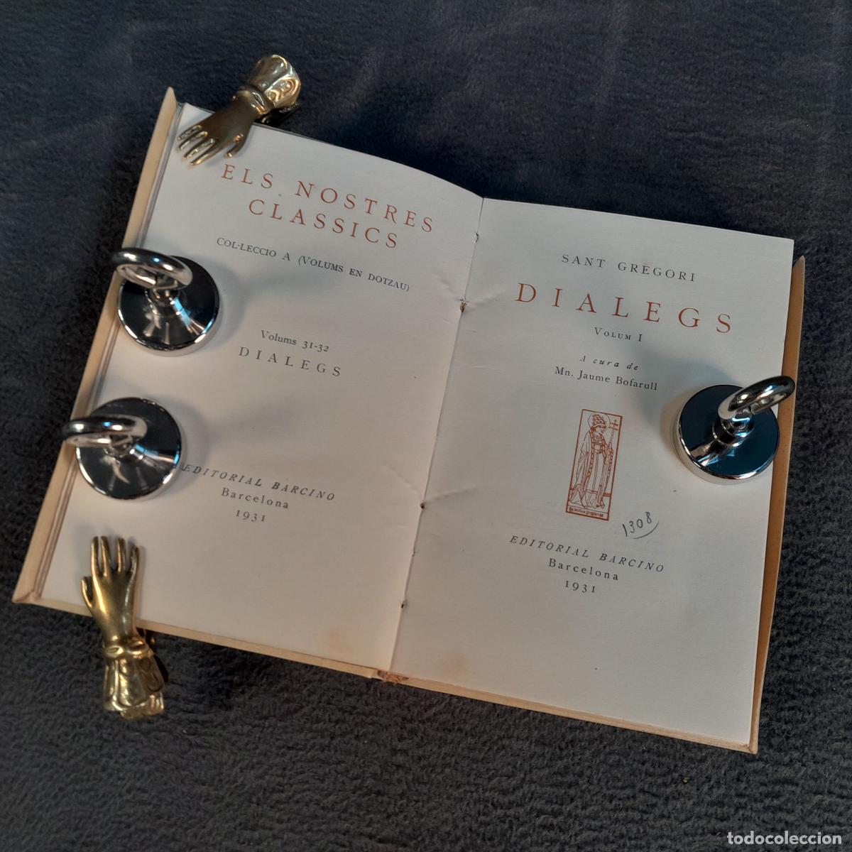 Libros antiguos: TP-37. DIALEGS. VOL I. SANT GREGORI. 1931 - Foto 4