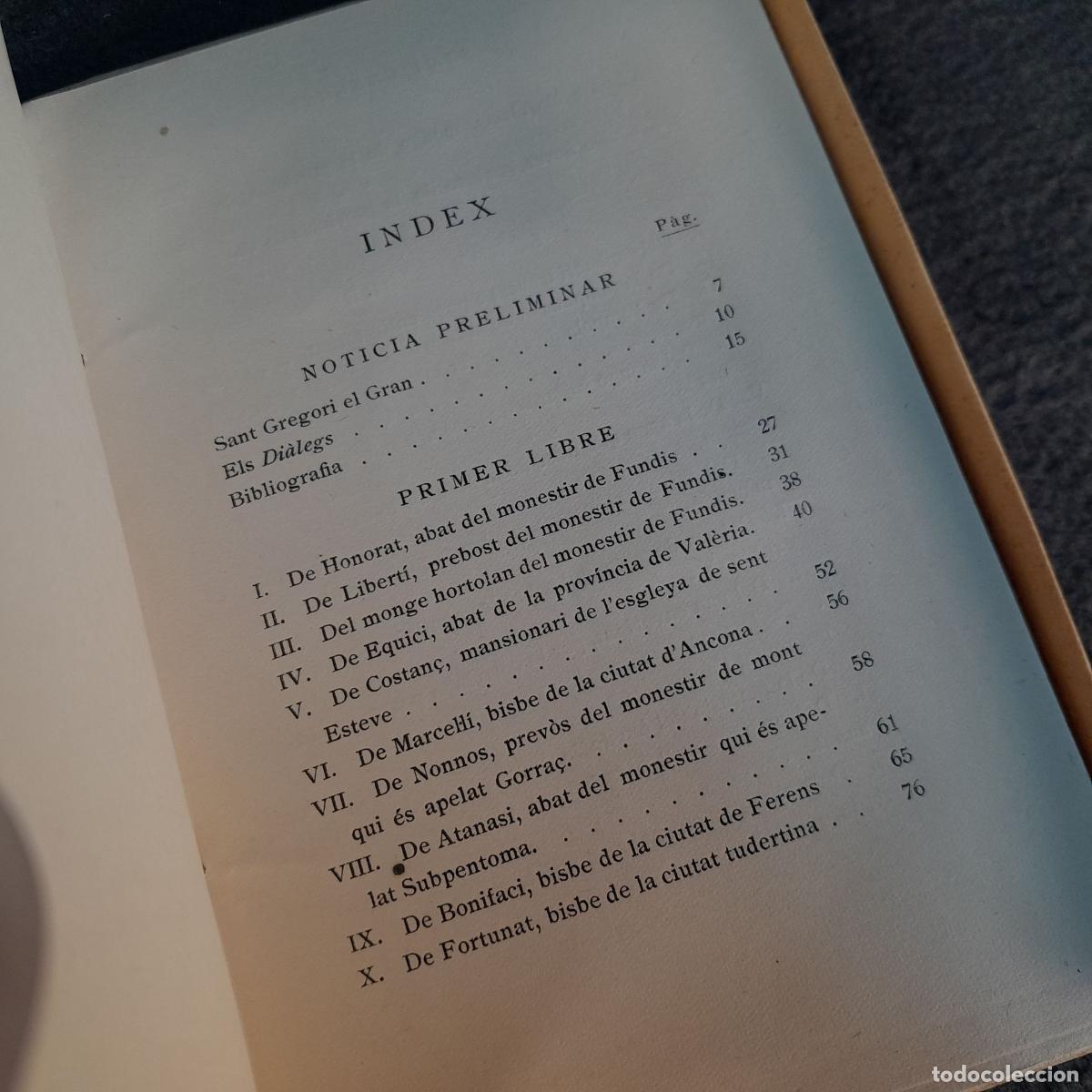 Libros antiguos: TP-37. DIALEGS. VOL I. SANT GREGORI. 1931 - Foto 6