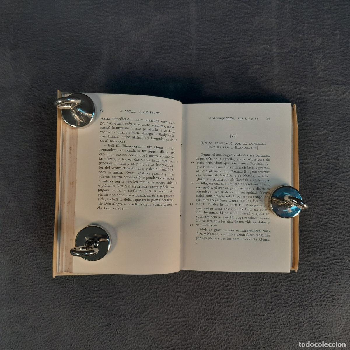 Libros antiguos: TP-40. LIBRE DE EVAST E BLANQUERNA. VOL I. RAMON LLULL. 1935. - Foto 5
