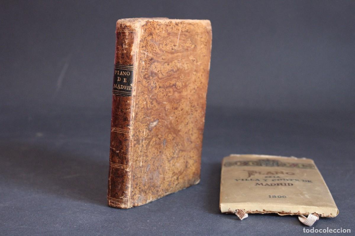 Libros antiguos: D.Fausto Mart&iacute;nez de la Torre, D.J.Asensio,Plano de la Villa y Corte de Madrid+estuche de pergamIno