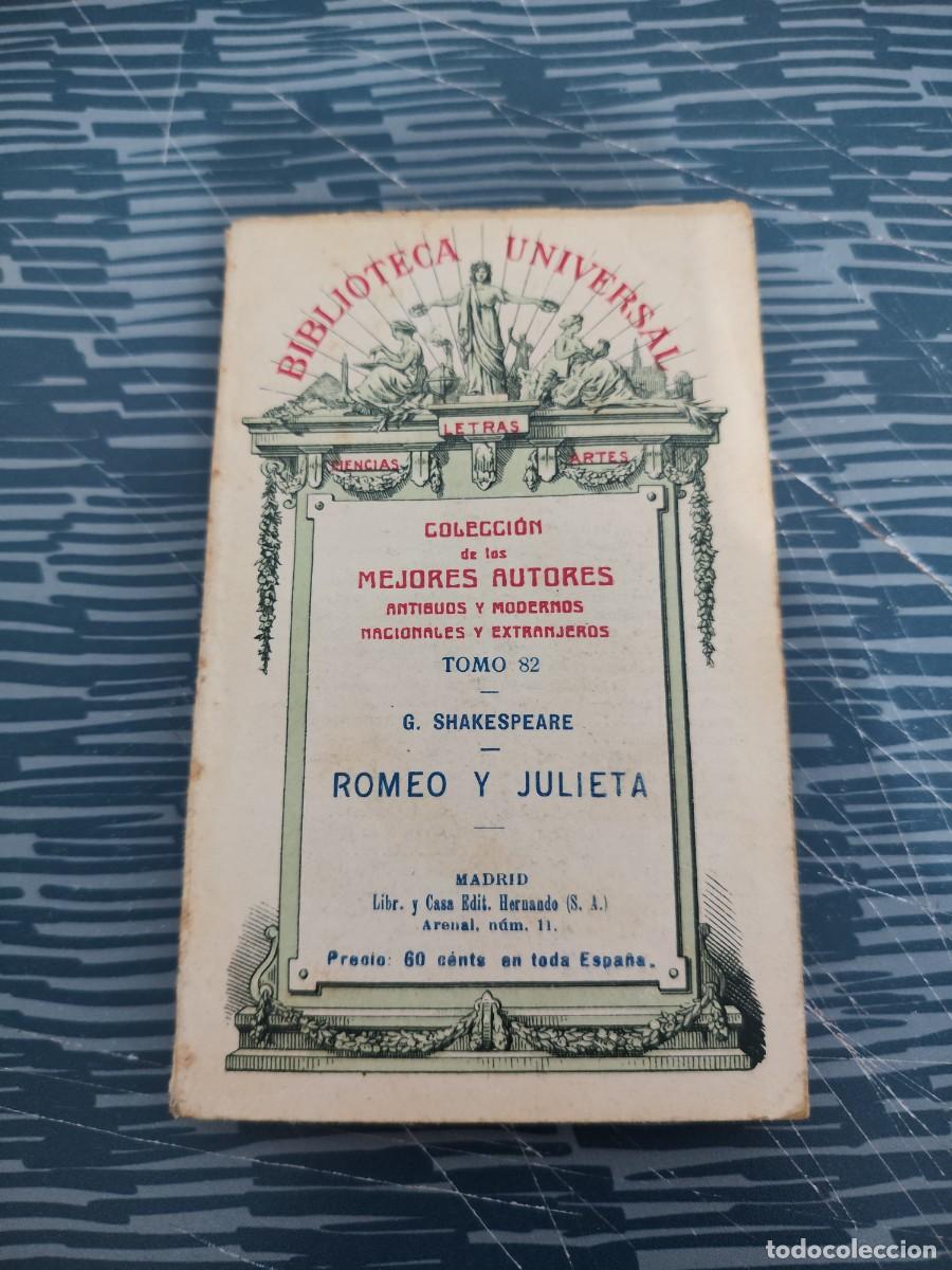 Libros antiguos: ROMEO Y JULIETA, SHAKESPEARE, MADRID,1926,LEER.