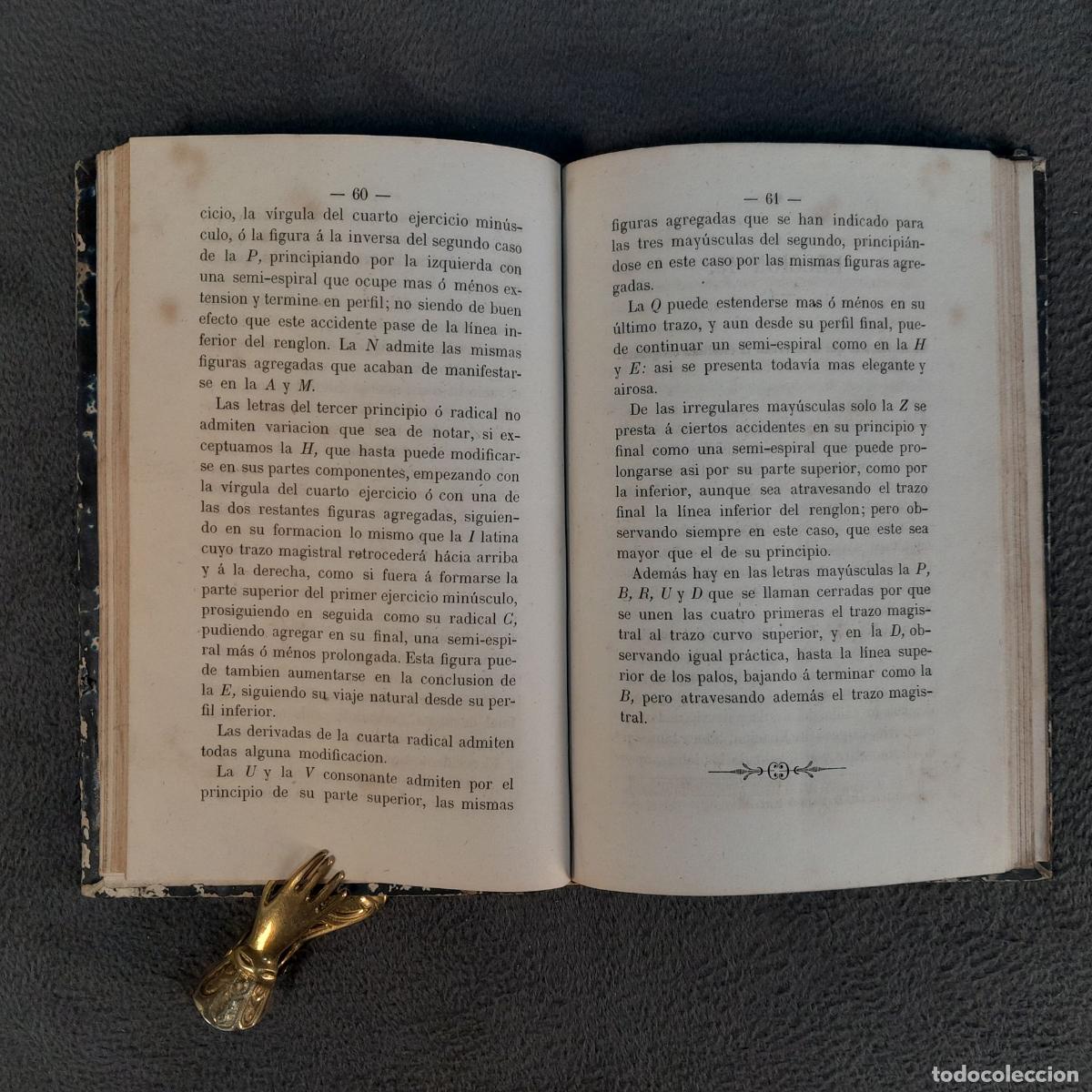 Libros antiguos: TP-41. PROGRAMA DE LA TEOR&Iacute;A DE LA ESCRITURA. A&Ntilde;O 1866 - Foto 2
