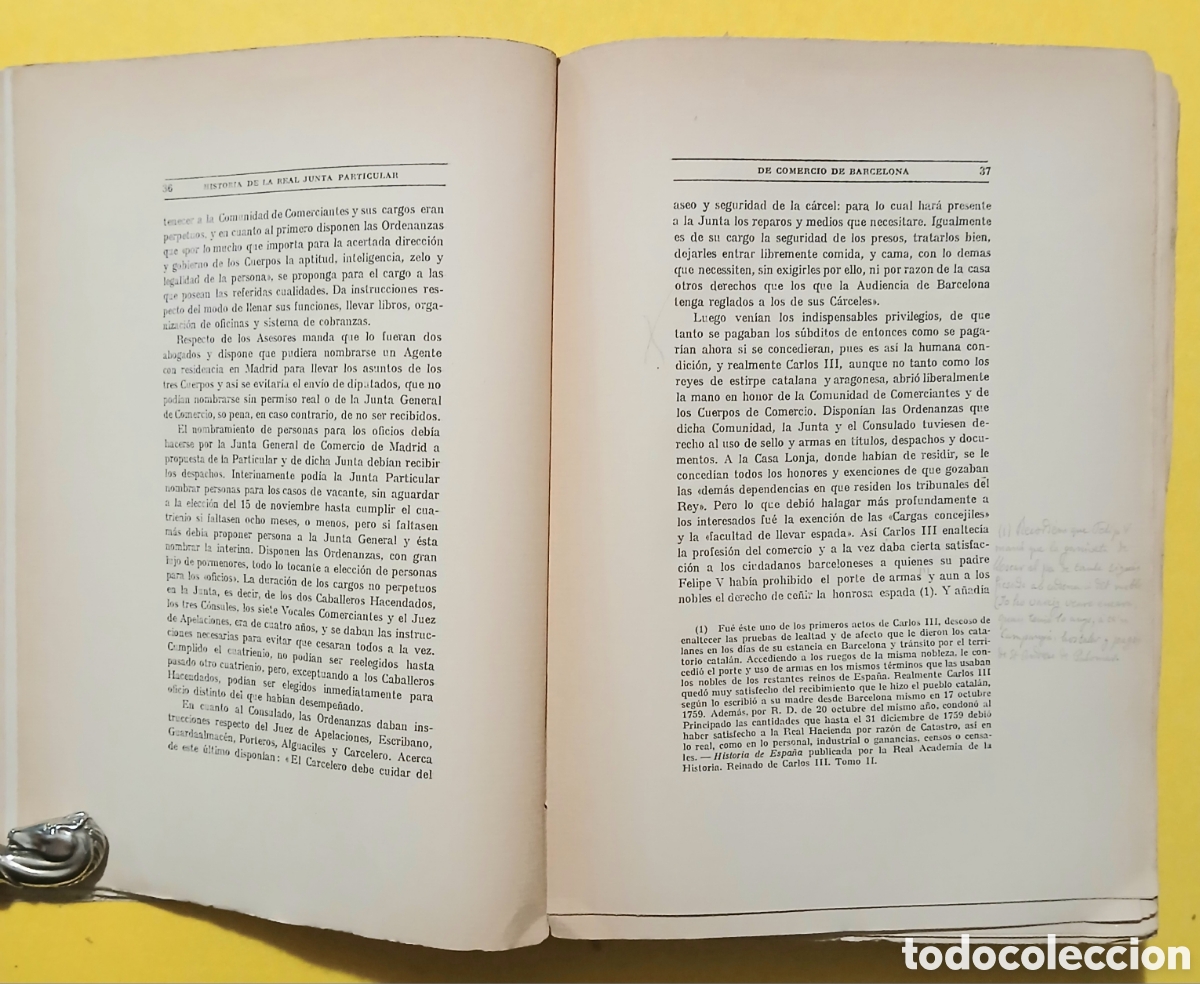 Libros antiguos: HISTORIA DE LA REAL JUNTA PARTICULAR DE COMERCIO DE BARCELONA (1758 a 1847) - Foto 6