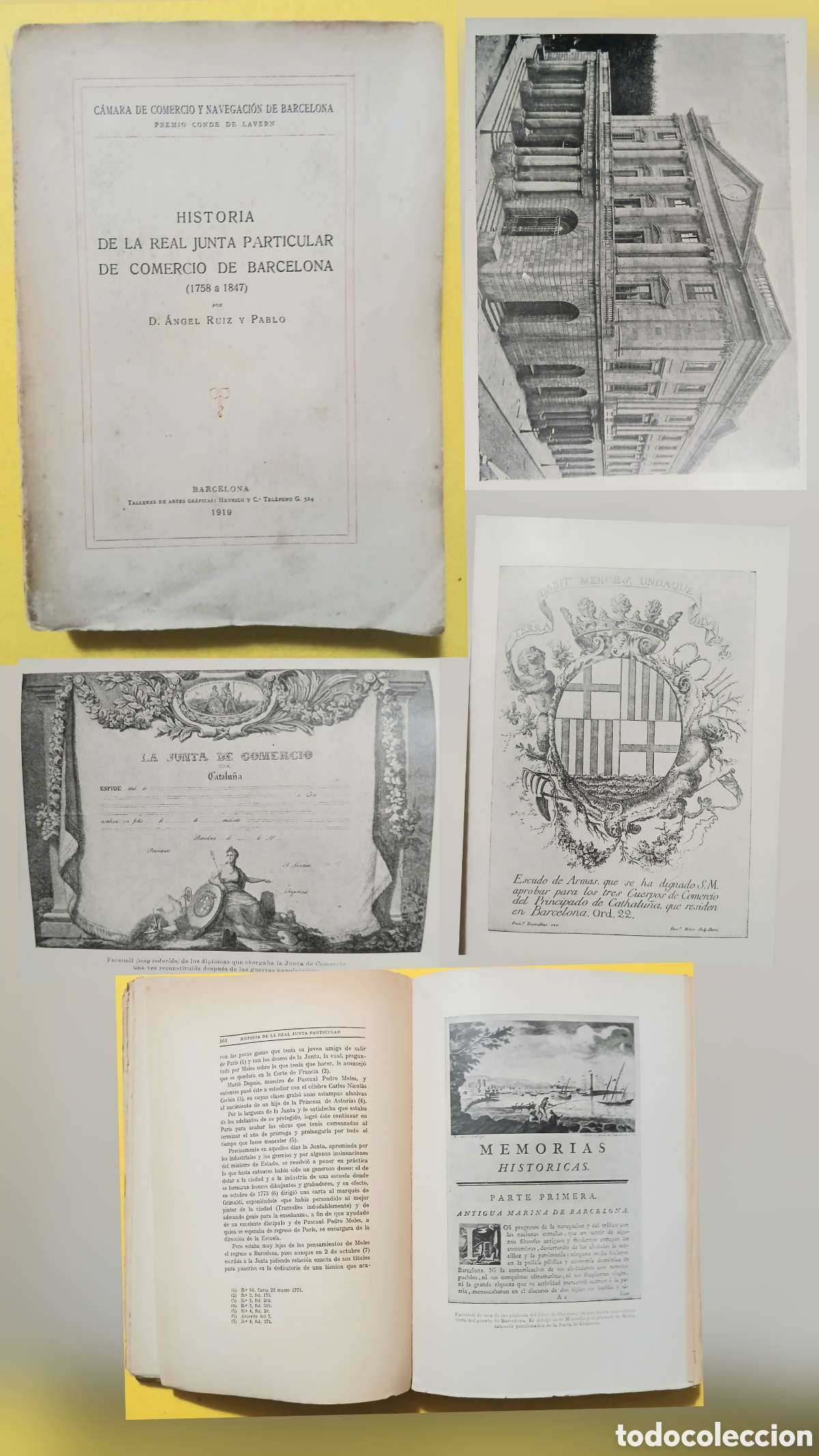 Libros antiguos: HISTORIA DE LA REAL JUNTA PARTICULAR DE COMERCIO DE BARCELONA (1758 a 1847)