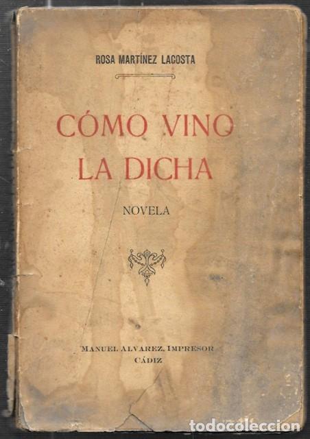 Libros antiguos: COMO VINO LA DICHA (NOVELA) - MARTINEZ LACOSTA, ROSA - A-NOV-1994