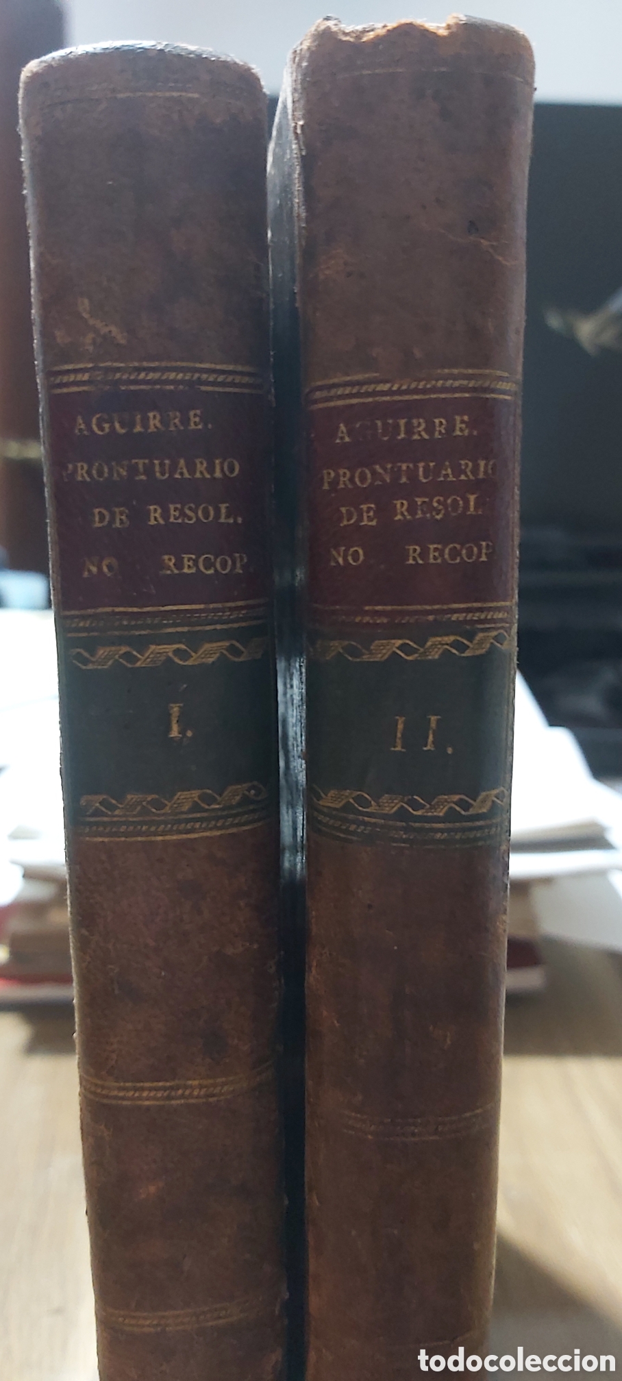 Libros antiguos: Prontuario alfab&eacute;tico&nbsp;y cronol&oacute;gico por orden materias Severo Aguirre 2 t 1794 Benito Cano