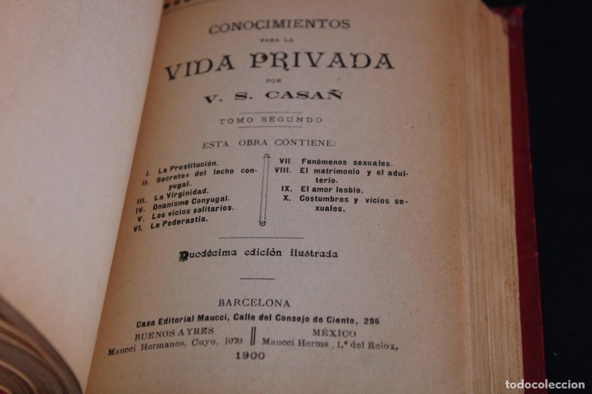 Libros antiguos: CONOCIMIENTOS PARA LA VIDA PRIVADA / V.S.CASA&Ntilde; / 1900 - Foto 10