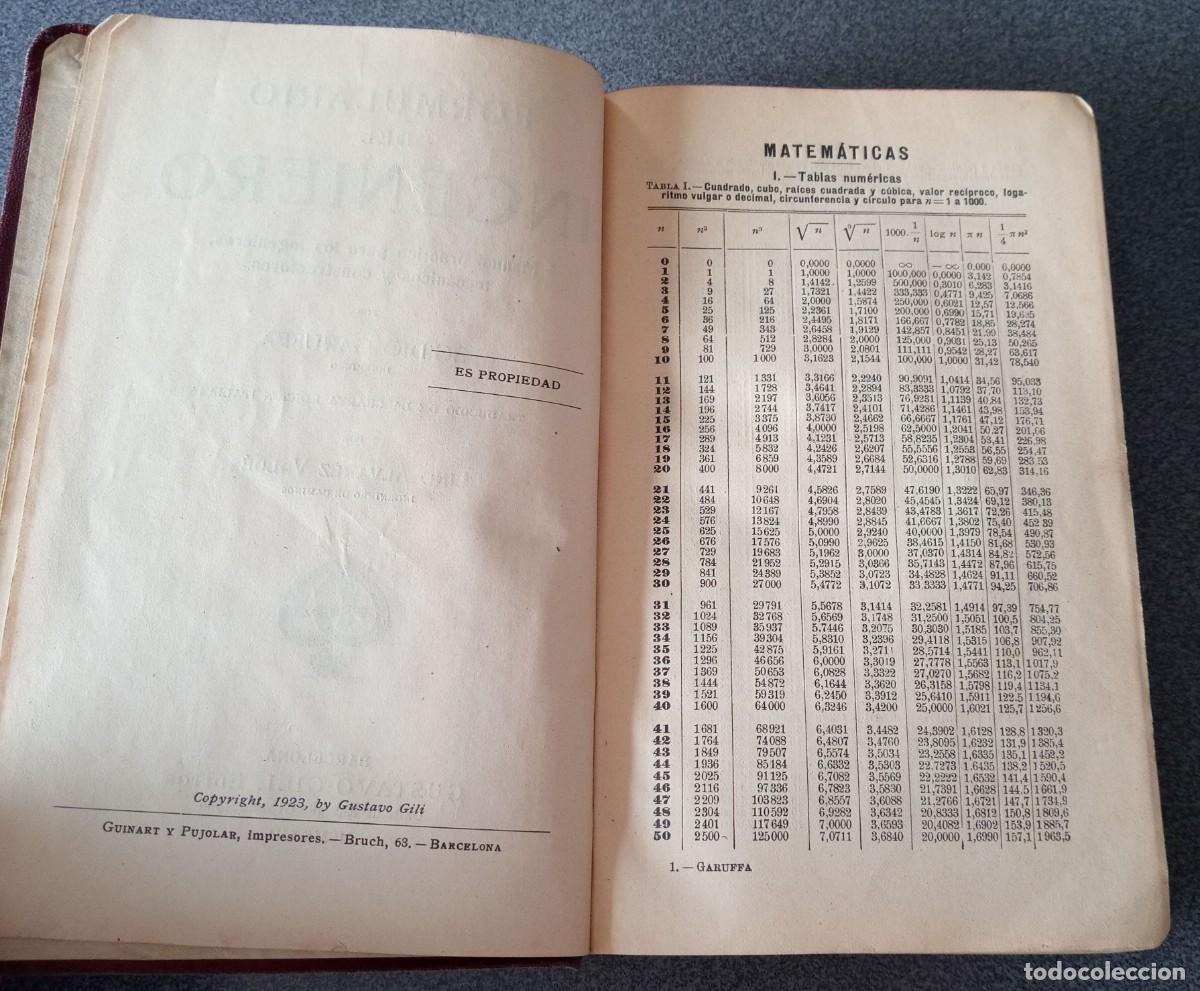 Libros antiguos: Formulario Del Ingeniero Egidio Garuffa - Foto 6