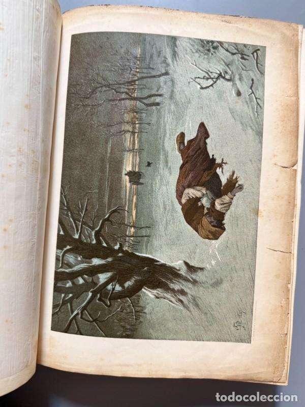 Libros antiguos: Los meses (dedicatoria de Ma&ntilde;&eacute; y Flaquer) - Imprenta de Henrich y Comp., 1889 - Foto 5