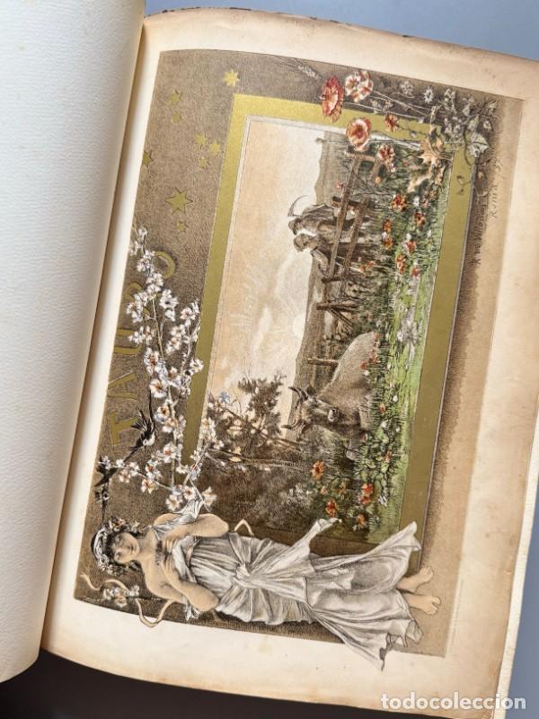 Libros antiguos: Los meses (dedicatoria de Ma&ntilde;&eacute; y Flaquer) - Imprenta de Henrich y Comp., 1889 - Foto 7