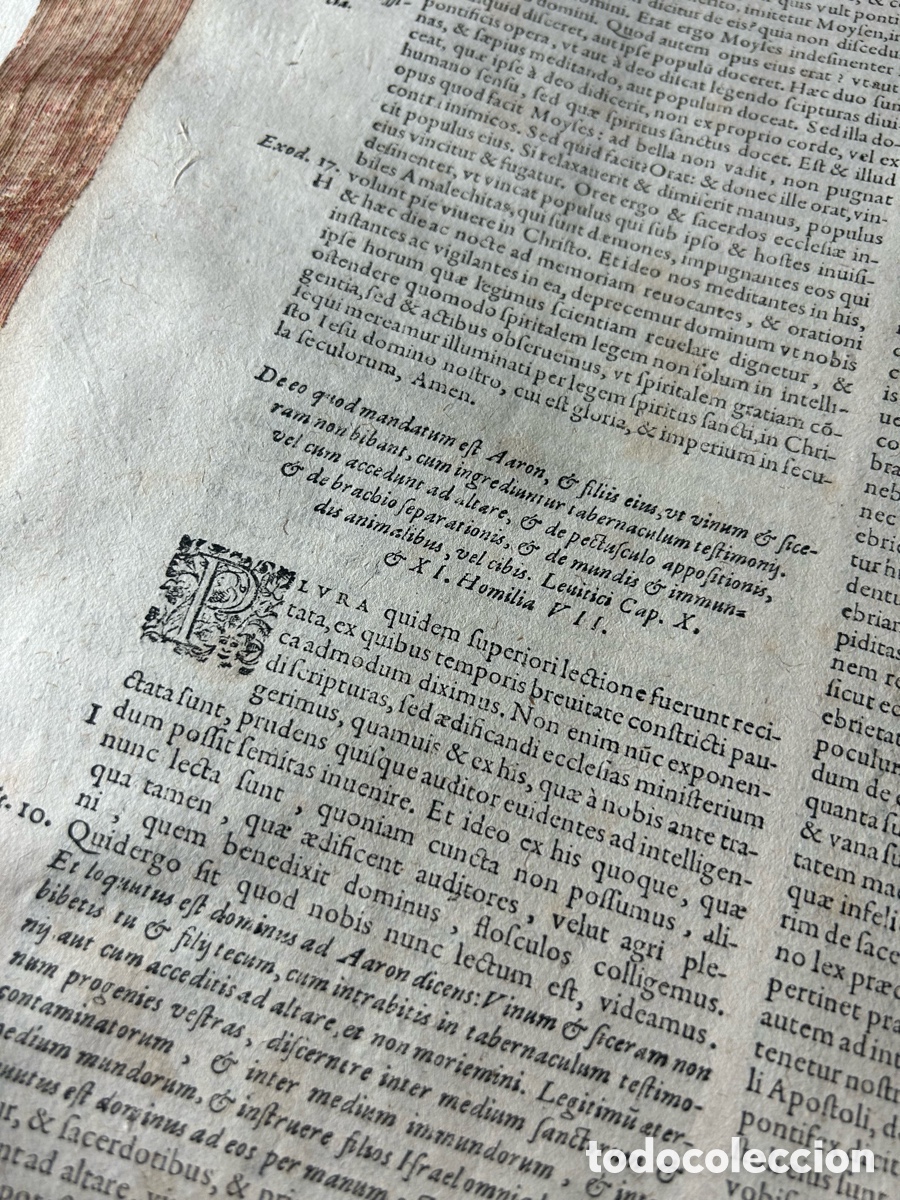 Libros antiguos: ORIGENIS OPERA OMNIA - GILBERTO GENEBRARDO-1604-A1 - Foto 7