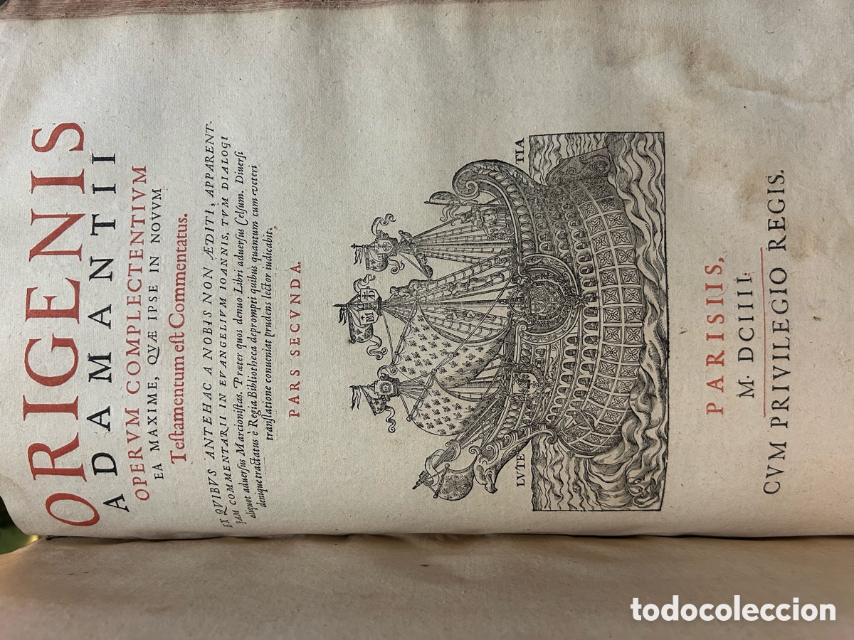Libros antiguos: ORIGENIS OPERA OMNIA - GILBERTO GENEBRARDO-1604-A1 - Foto 8