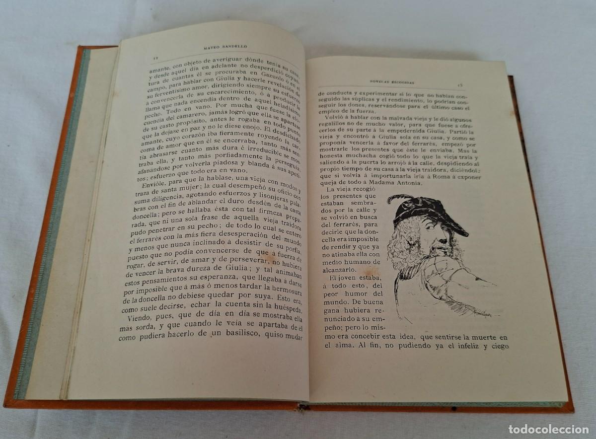 Libros antiguos: NOVELAS ESCOGIDAS - MATEO BANDELLO - Foto 4