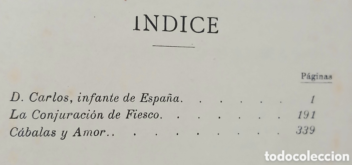 Libros antiguos: Dramas C.F. SCHILLER - Foto 9