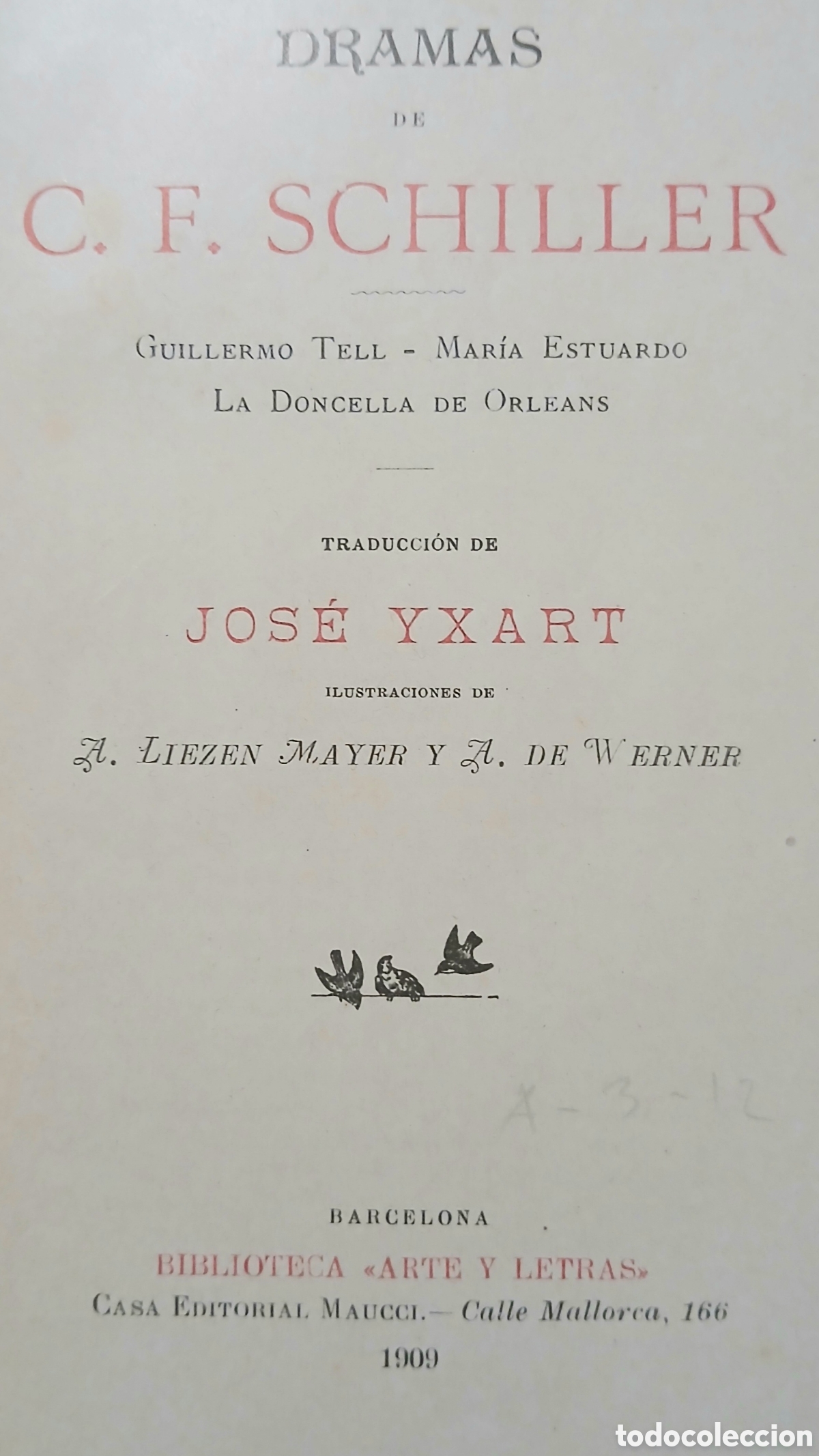 Libros antiguos: Dramas C.F. SCHILLER - Foto 10