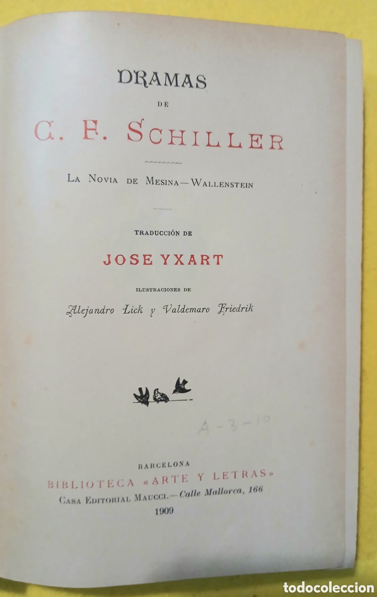 Libros antiguos: Dramas C.F. SCHILLER - Foto 14