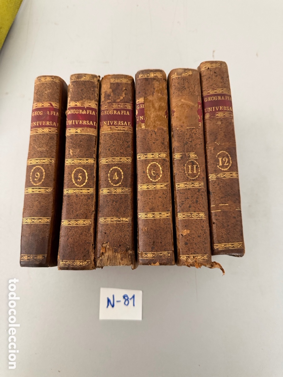 Libros antiguos: 6 tomos Geograf&iacute;a Universal, Descriptiva, Hist&oacute;rica, Industrial y Comercial