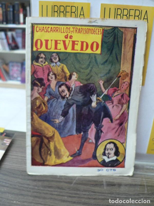 Libros antiguos: Chascarrillo y trapisondeces de Quevedo - Quevedo y Villegas, Francisco De - Editorial El Gato Negro