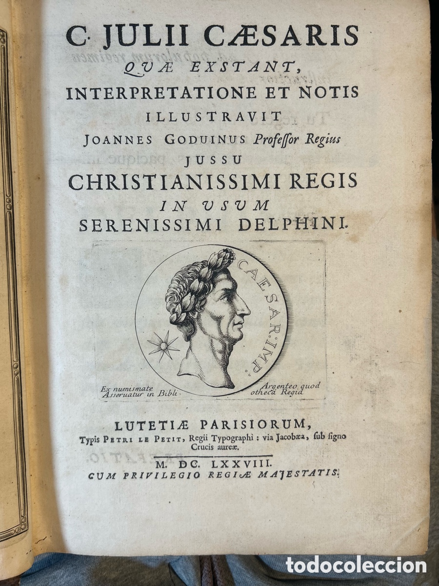 Libros antiguos: OBRAS DE JULIO CESAR - 1678 - A2 - Foto 7