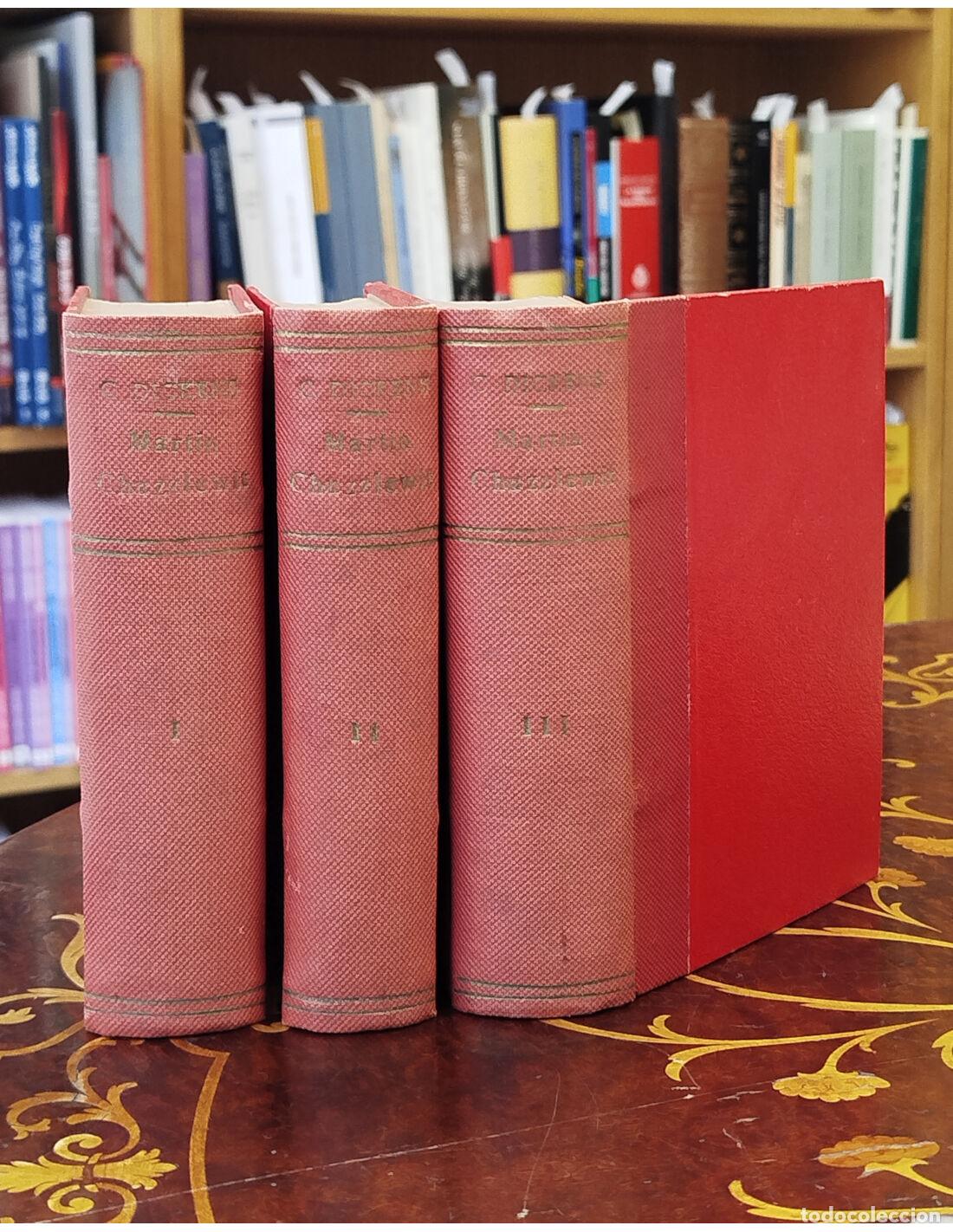 Libros antiguos: CHUZZLEWIT, Mart&iacute;n. 3 TOMOS. DICKENS, Carlos. Espasa-Calpe. 1933.