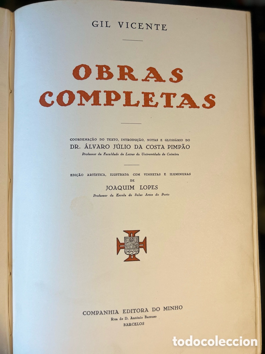 Libros antiguos: OBRAS COMPLETAS GIL VIVENTE - A4 - Foto 3