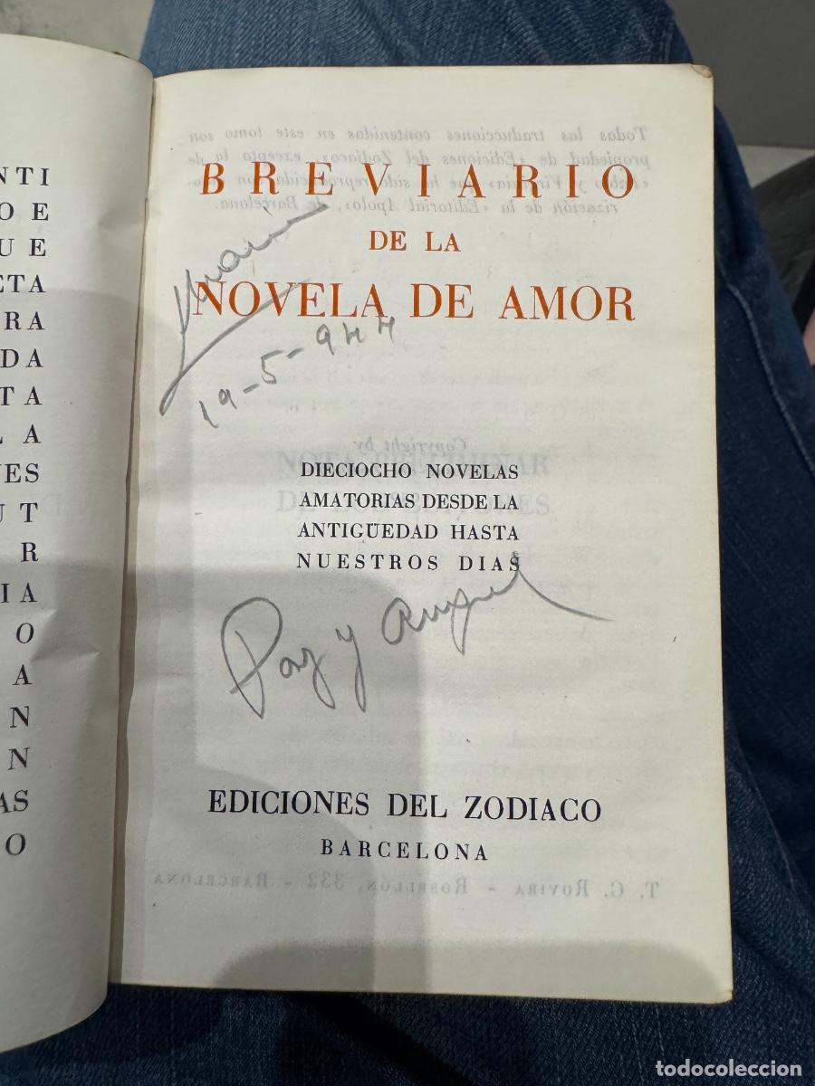 Libros antiguos: Breviario de la novela de amor 1944