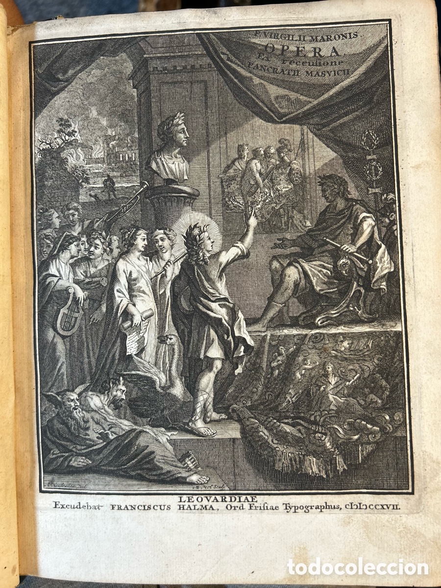 Libros antiguos: VIRGILII MARONIS OPERA 1717 - B4 - Foto 5