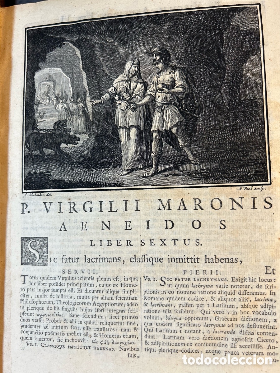 Libros antiguos: VIRGILII MARONIS OPERA 1717 - B4 - Foto 8