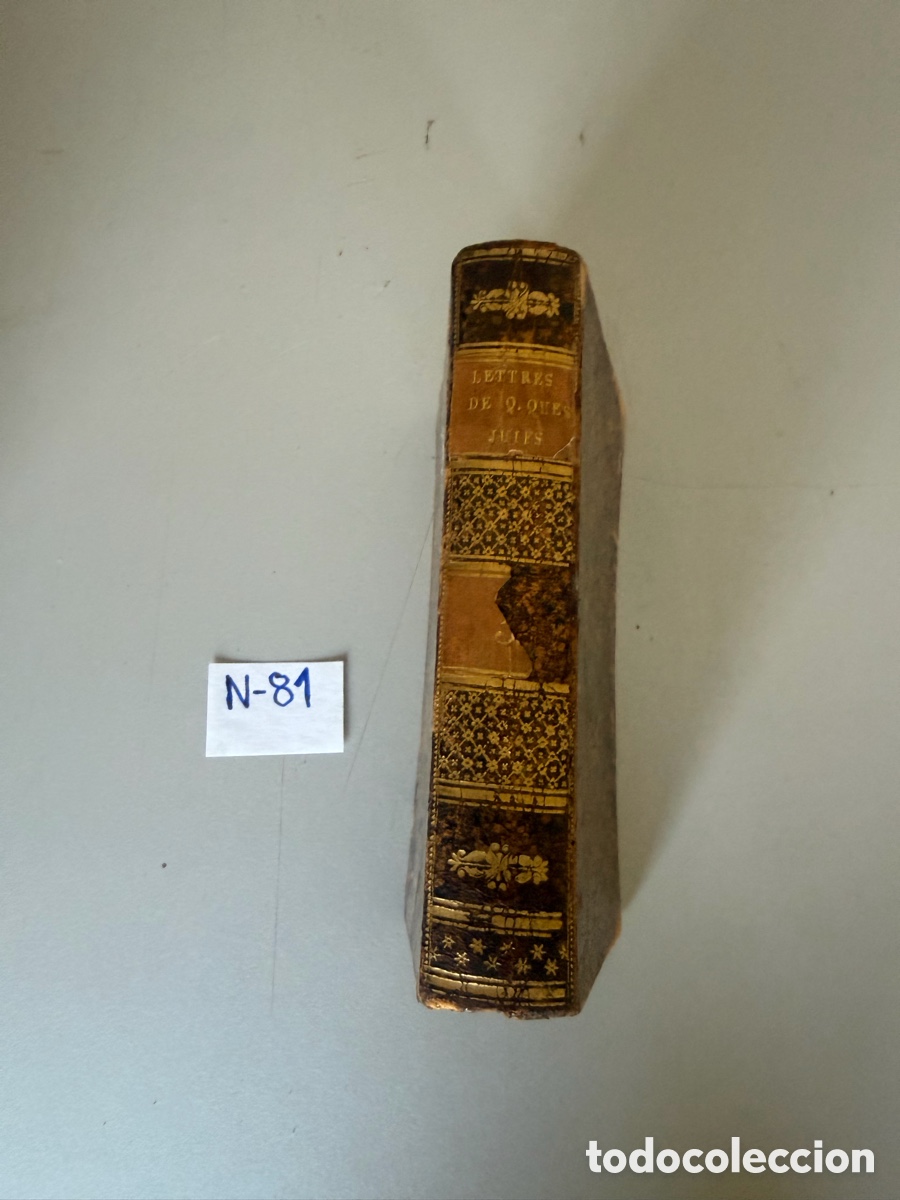 Libros antiguos: Lettres de quelques juifs portugais, allemands et polonais, &agrave; M. de Voltaire