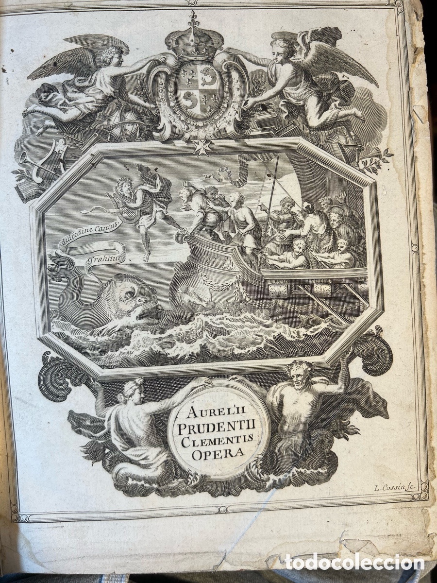 Libros antiguos: AURELII PRUDENTII CLEMENTIS OPERA - 1687-B4 - Foto 6