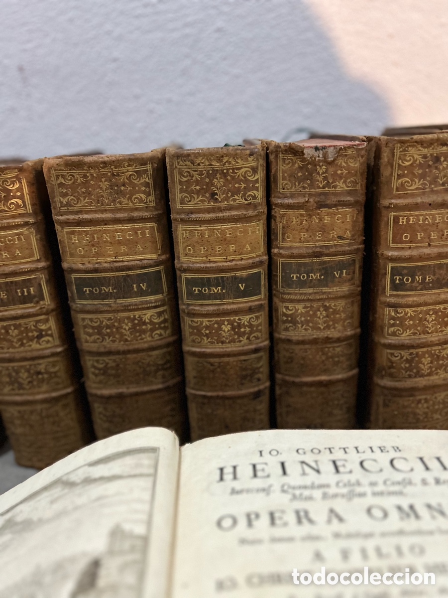 Libros antiguos: HEINECCII GOTTLIEB OPERA OMNIA - 1771-A5 - Foto 5