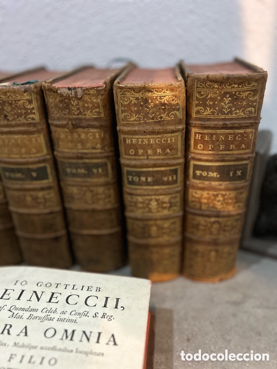 Libros antiguos: HEINECCII GOTTLIEB OPERA OMNIA - 1771-A5 - Foto 6
