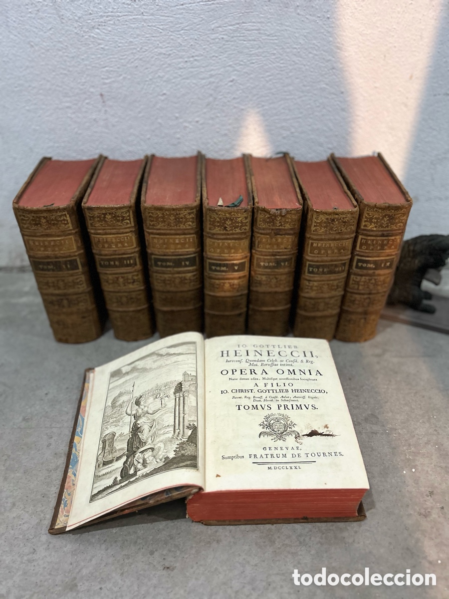 Libros antiguos: HEINECCII GOTTLIEB OPERA OMNIA - 1771-A5