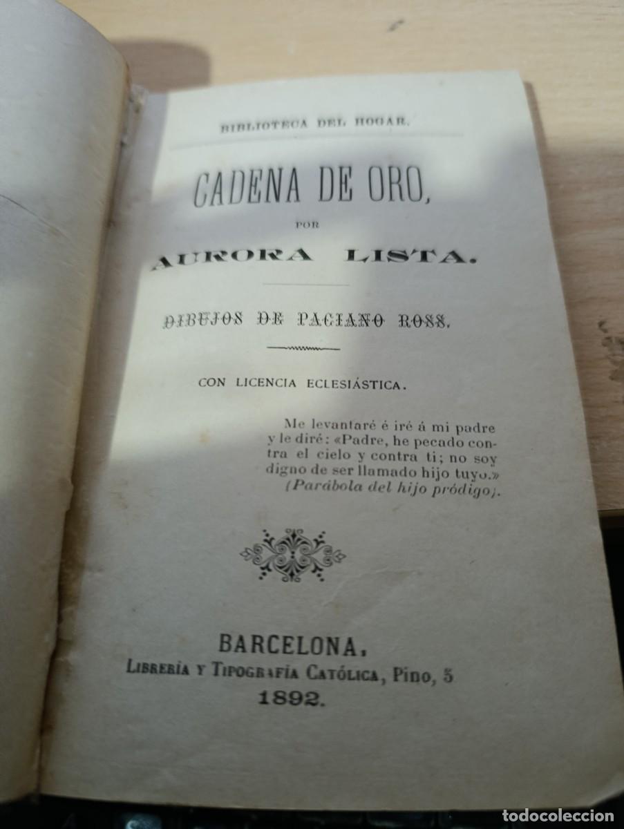 Libros antiguos: CADENA DE ORO. AURORA LISTA. 1802. EST32B3 - Foto 3