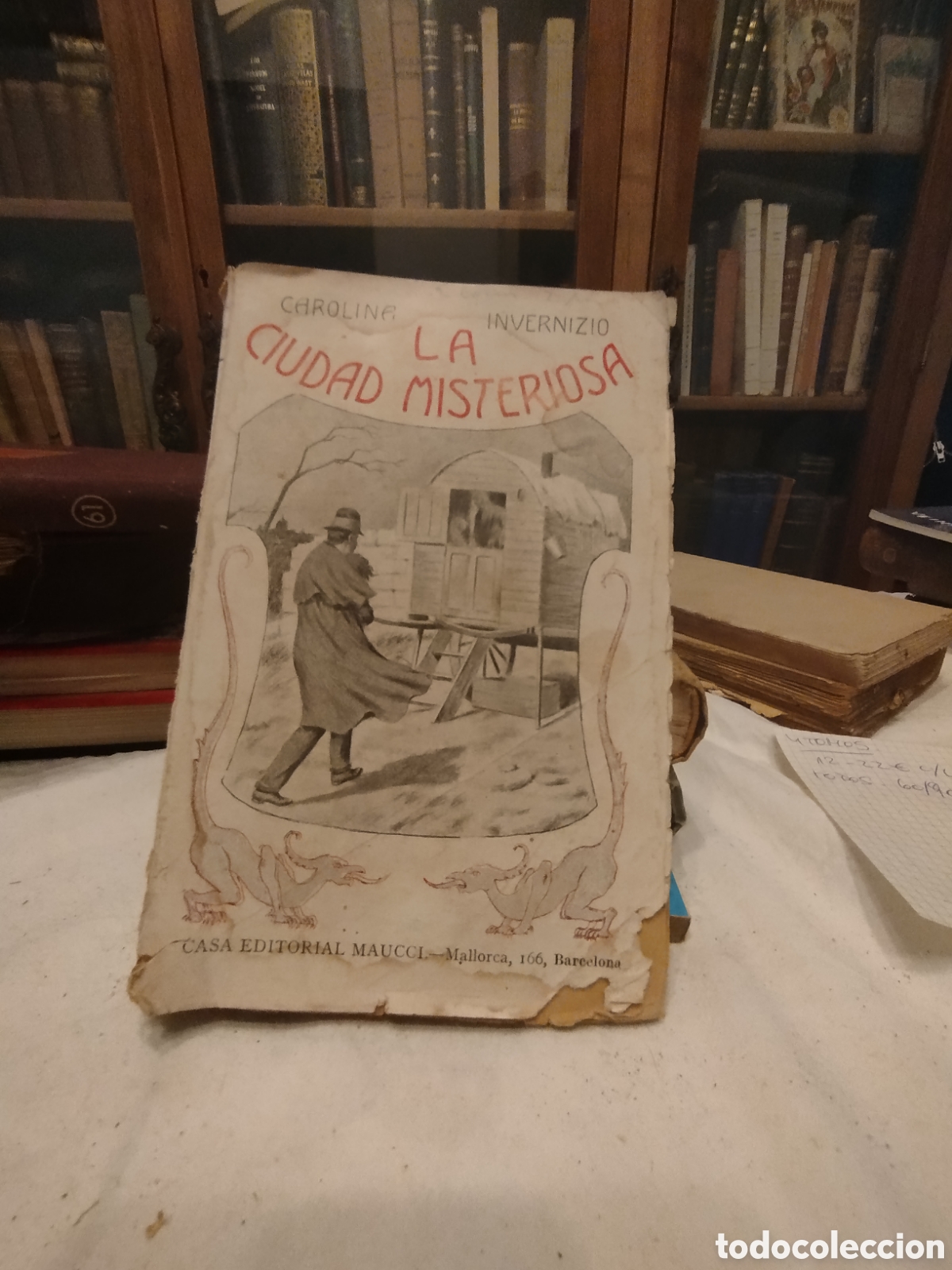 Libros antiguos: La ciudad misteriosa&rdquo;, escrita por la autora italiana Carolina Invernizio