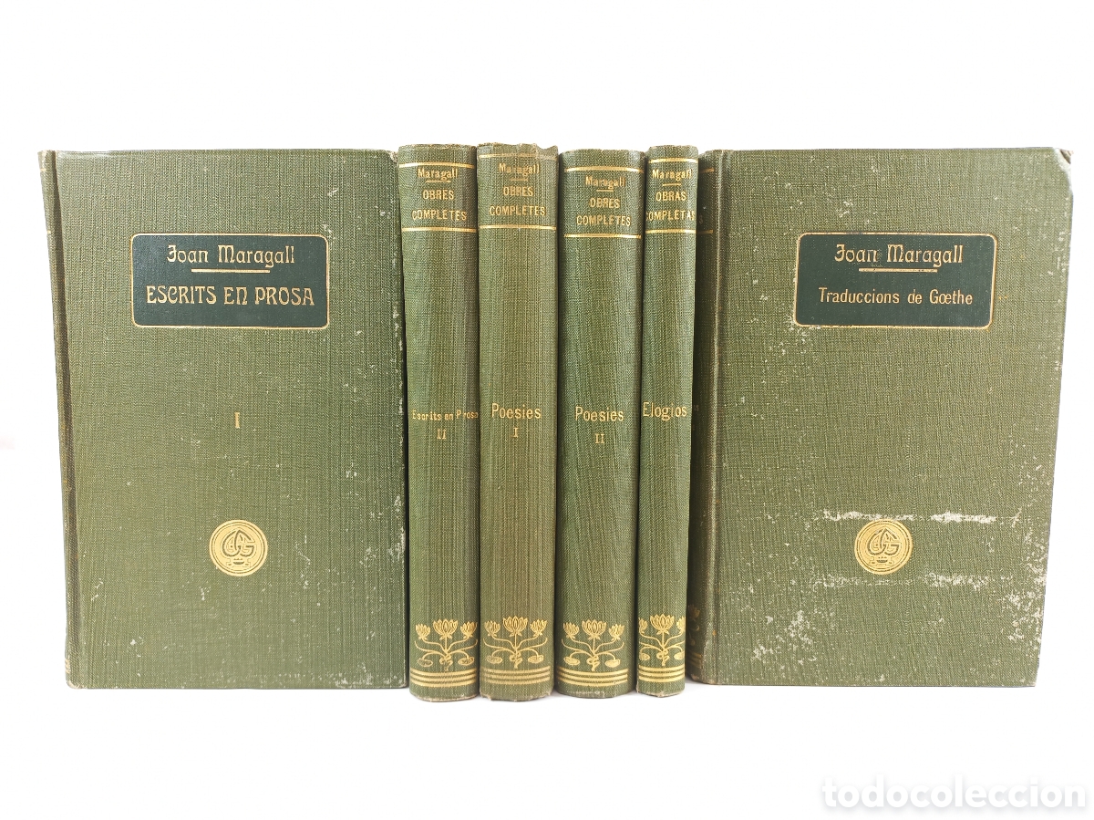 Libros antiguos: Obres Completes Joan Maragall. Gili. 6 vol.