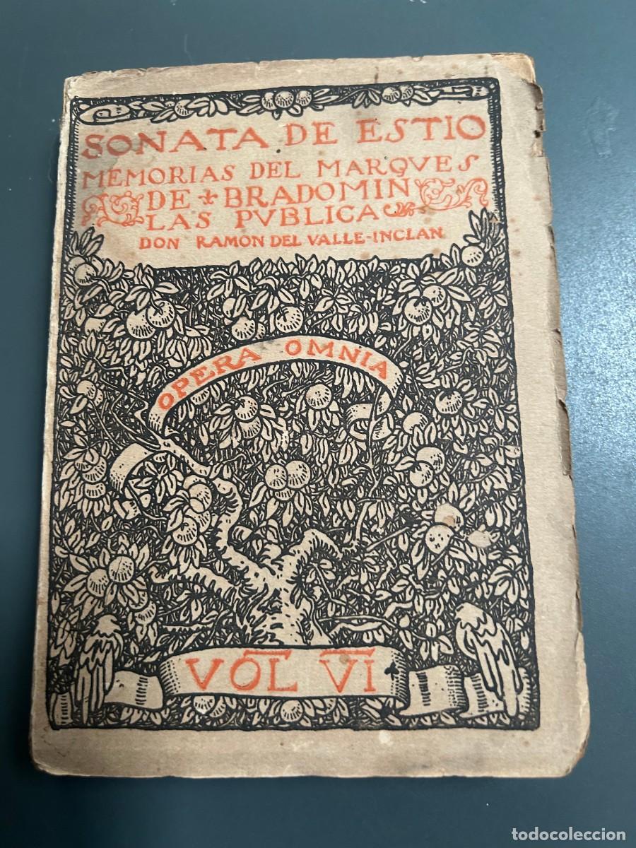 Libros antiguos: SONATA DE ESTIO. RAM&Oacute;N DEL VALLE INCL&Aacute;N. 1913.
